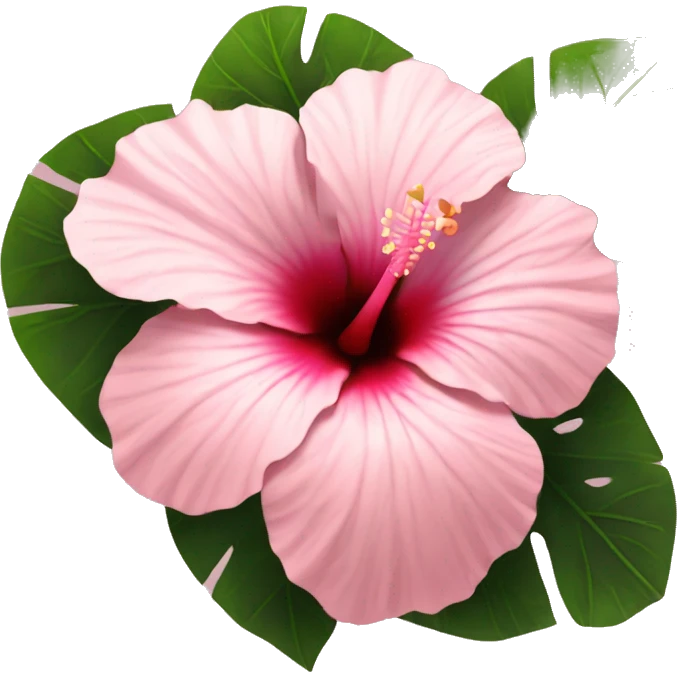Light pink asthetic hibiscus  emoji