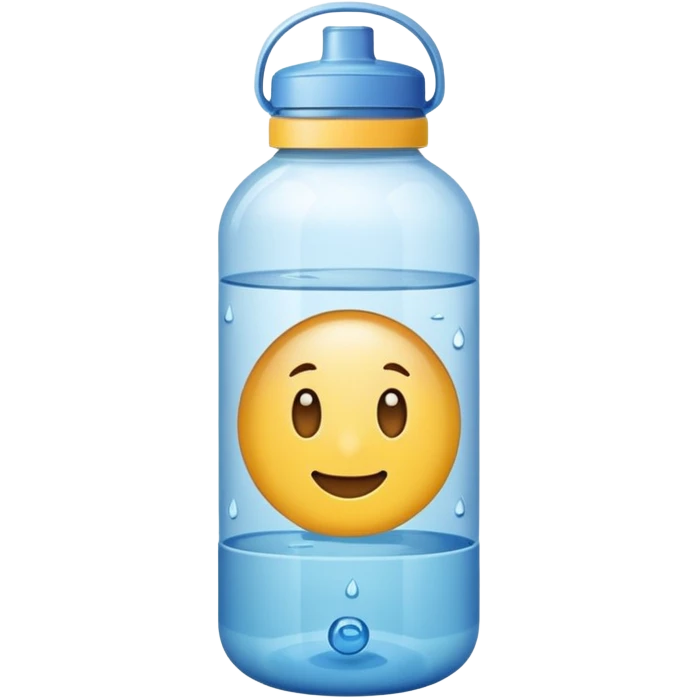 Clear short Water bottle emoji