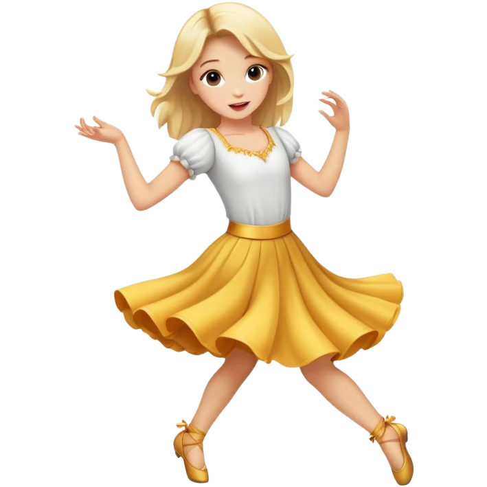 Blonde girl dancing  emoji