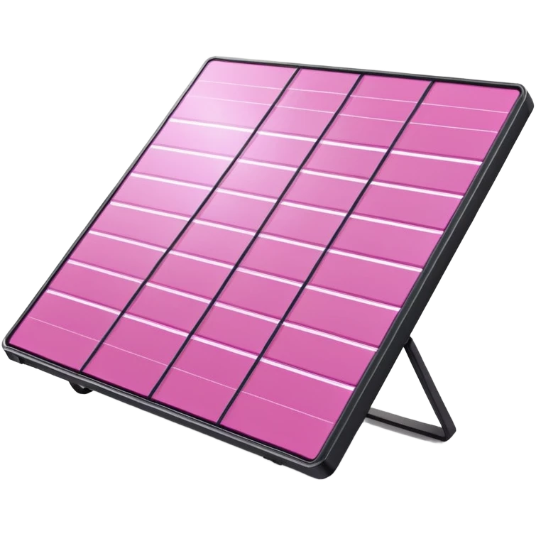 Pink solar panels  emoji