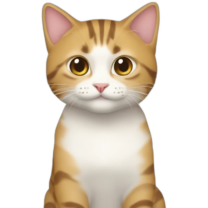 猫とポメラニアンのハーフ emoji