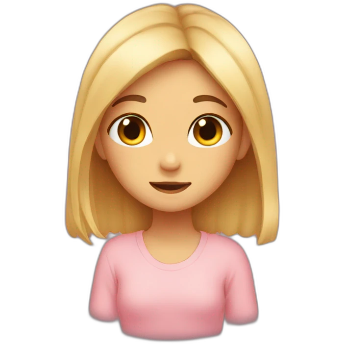 Shy blush emoji
