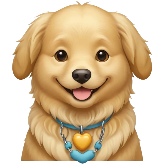 cream golden retriever emoji