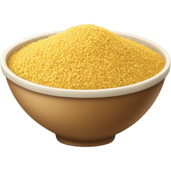 millet in a bowl emoji