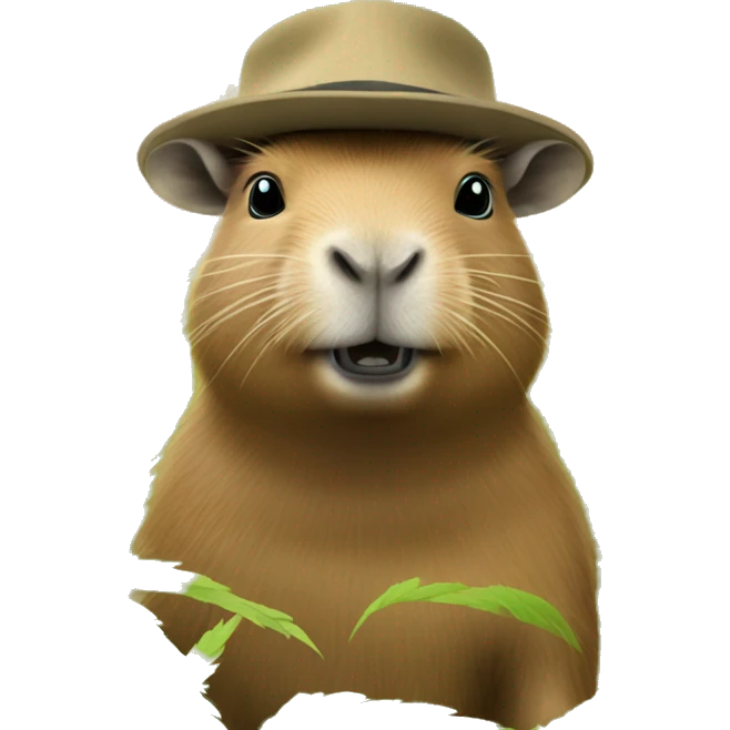 capybara in hemp field emoji