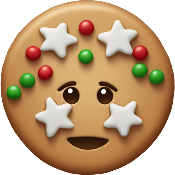 christmas cookie emoji