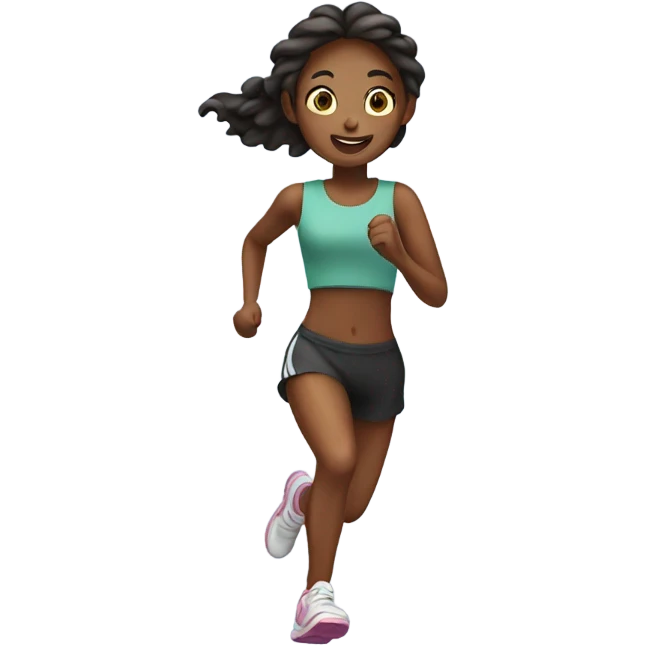 Girl running  emoji