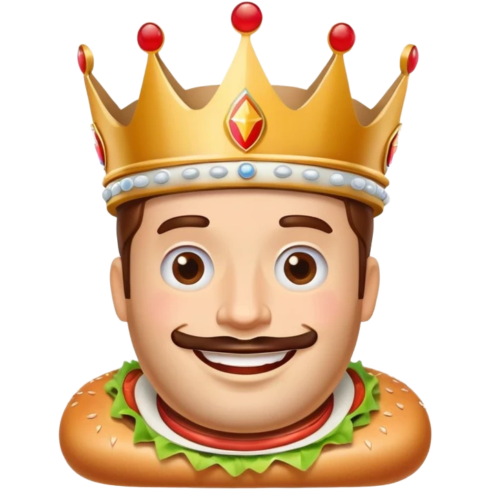 Burger King man on the plane emoji