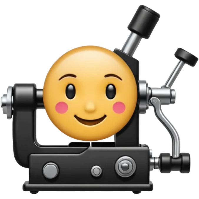 round wink emoji with tattoo machine emoji