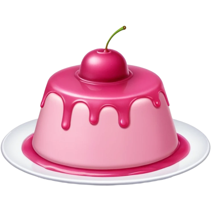 pink pudding emoji