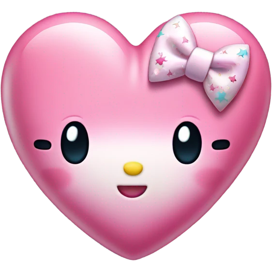 Hello kitty heart emoji