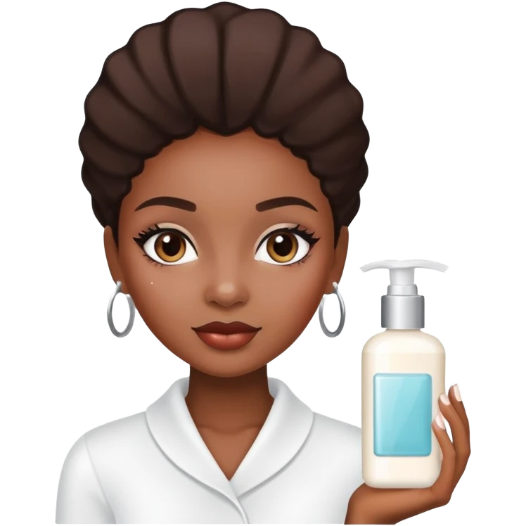 skin care Kit Rituals African American girl emoji