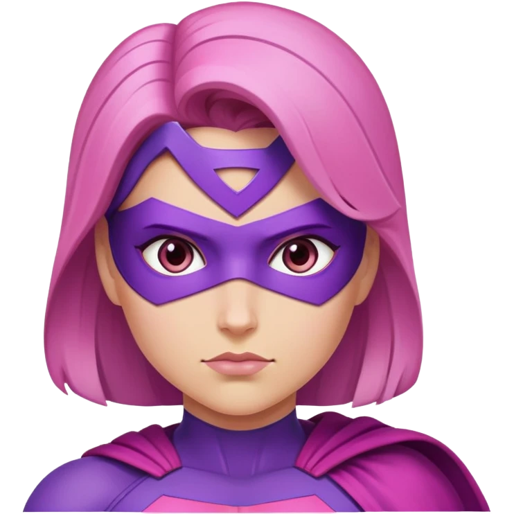 pink violet woman superhero power emoji