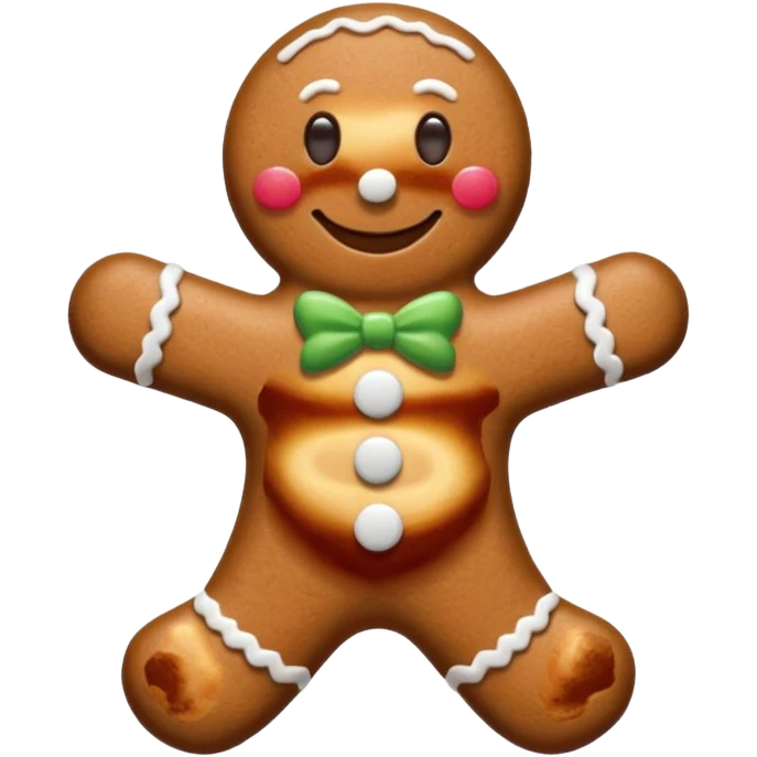 gingerbread man emoji