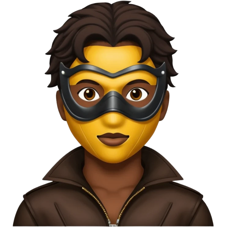 bdsm slave leather mask emoji
