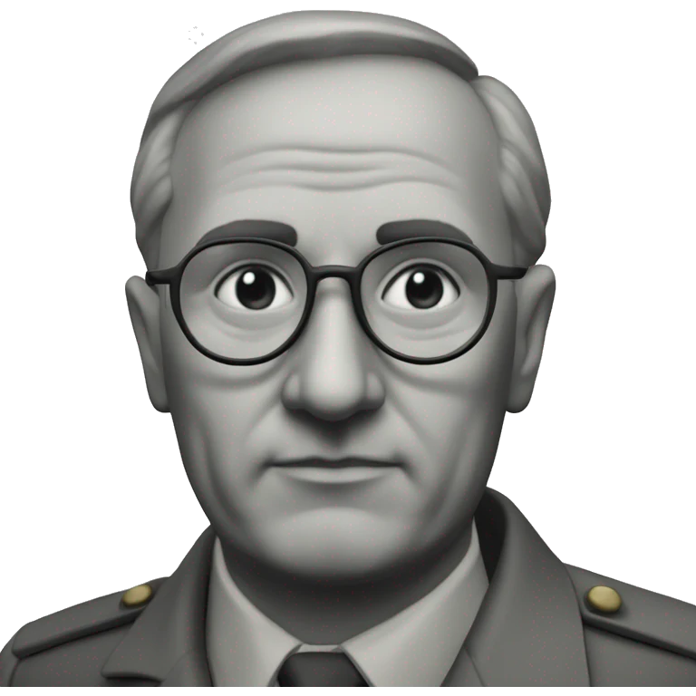 soviet engineer diplomat full scale photoealistic serious emoji