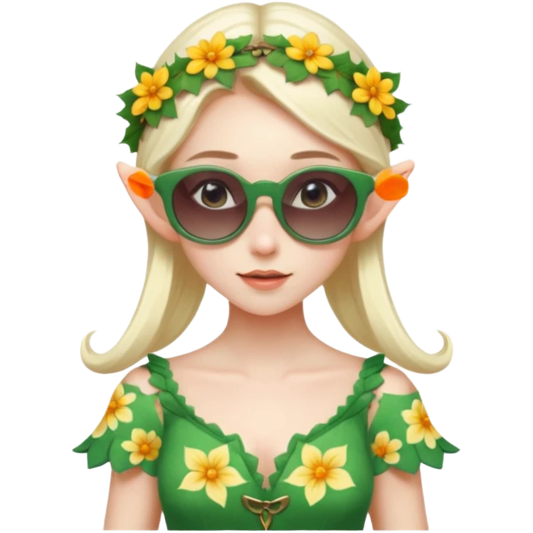 elf female legolas summer wibe sunglasses emoji