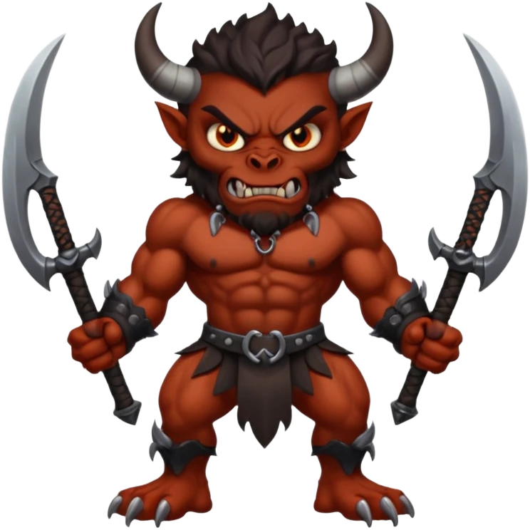 Demonio con armas emoji