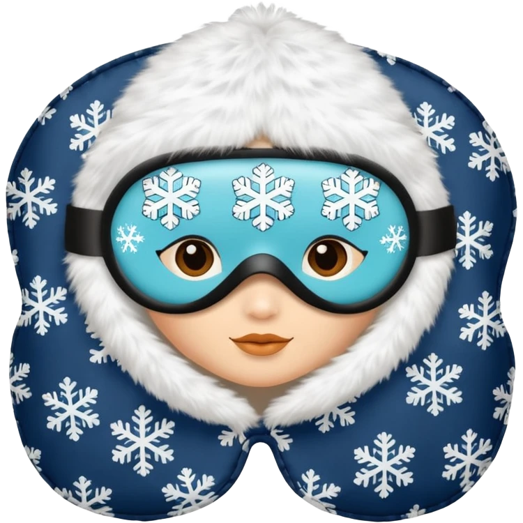 cozy winter sleep mask emoji