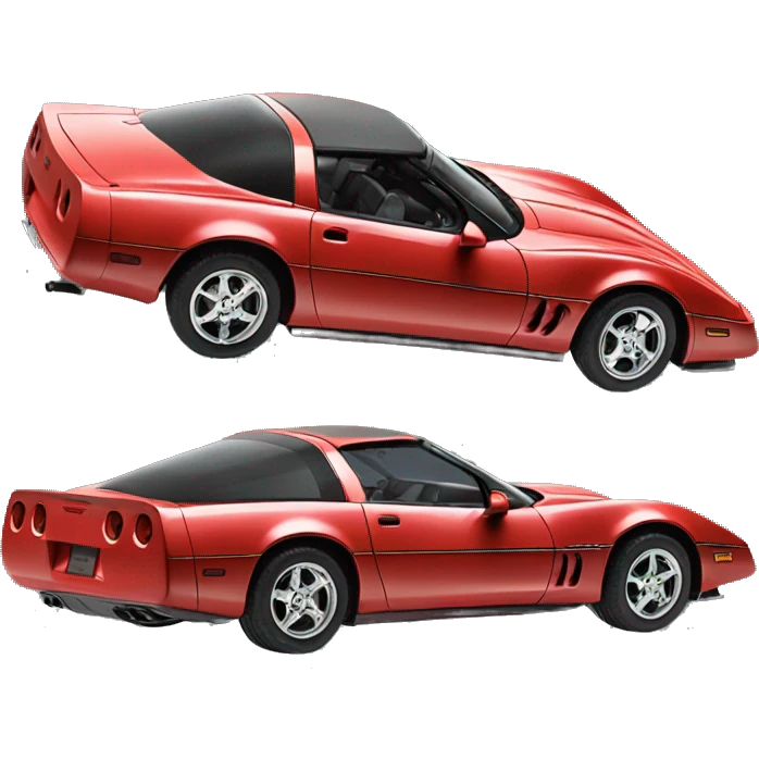 Chevrolet Corvette 1989 red emoji