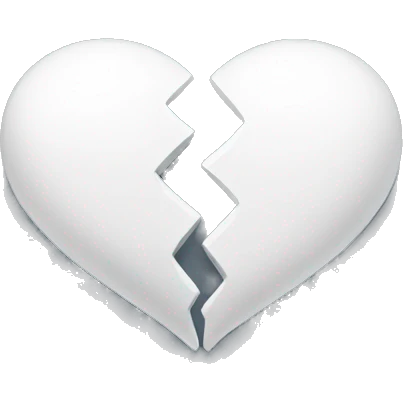 Two white hearts that connected with each other for rest of their lives  emoji