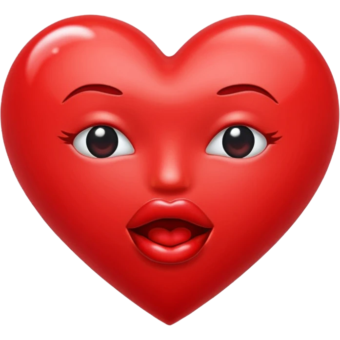 Heart shaped kiss emojis emoji