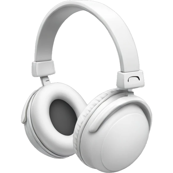 White headphones emoji