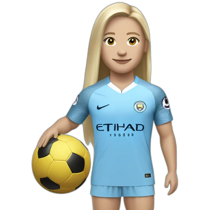 Haaland avec le maillot de Manchester City emoji