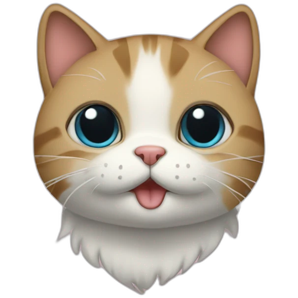 Gato con flojera emoji