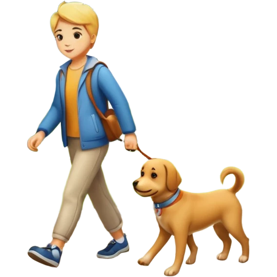 Pasear perrito emoji