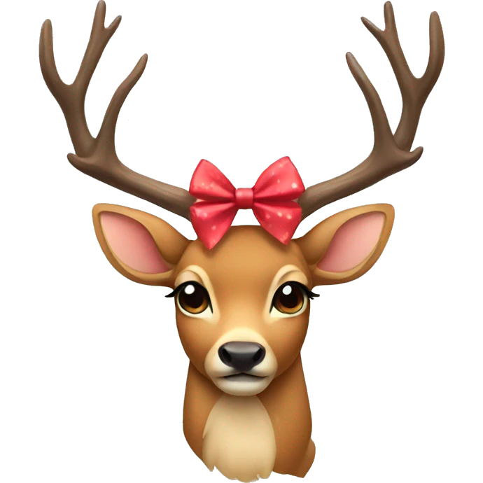  Deer with bows emoji