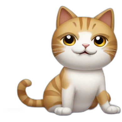 cat doing pilates emoji
