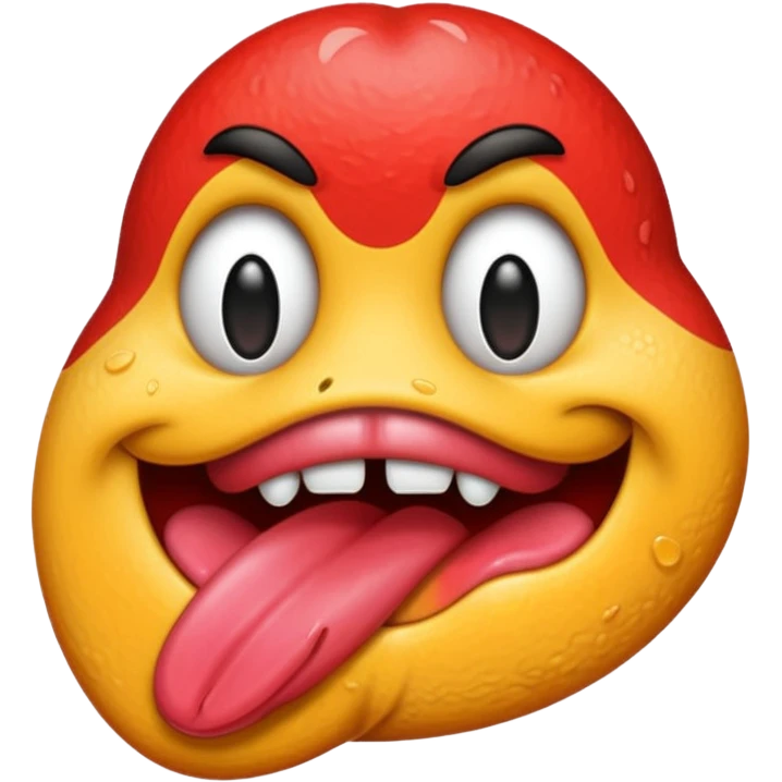 red tongue emoji