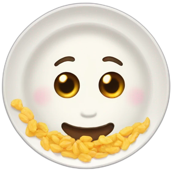 cute-plate-idea emoji