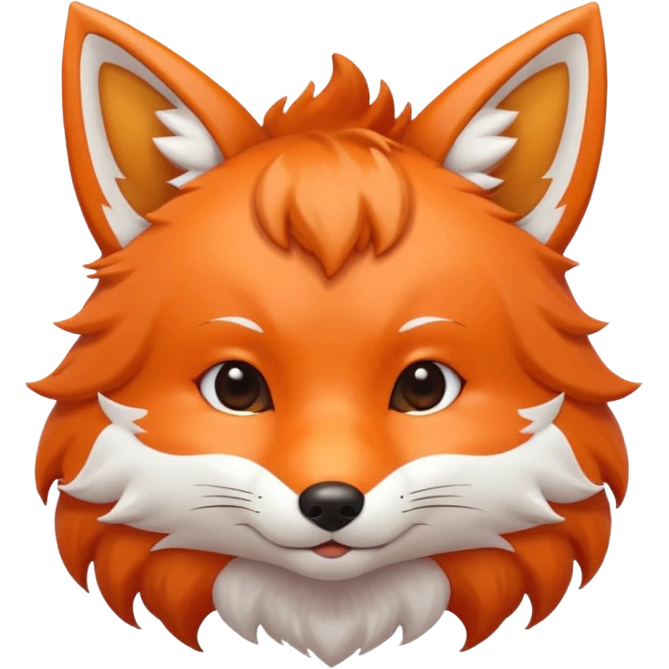 une tête de renard trop kawaii emoji