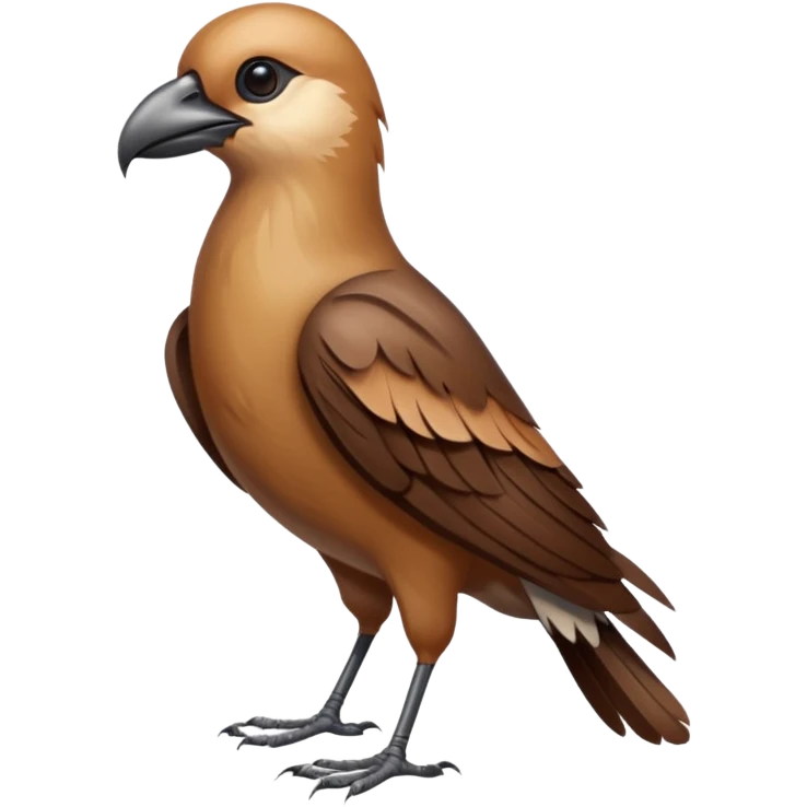 High resolution of   realistic full body bird distorted , no extra hybrid emoji