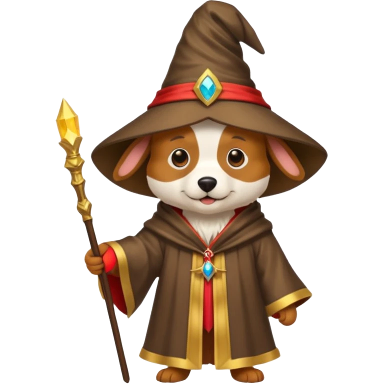 Dog wizard emoji