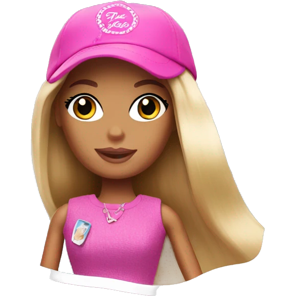 Barbie traveling emoji
