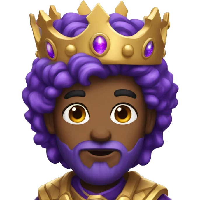 purple galaxy skin king emoji