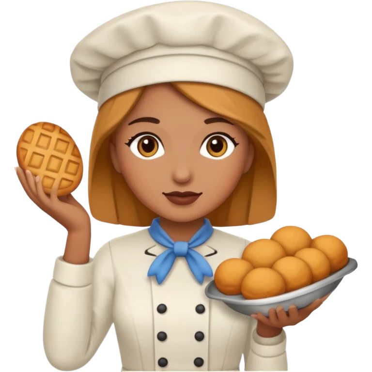 baker woman medium skin tone emoji