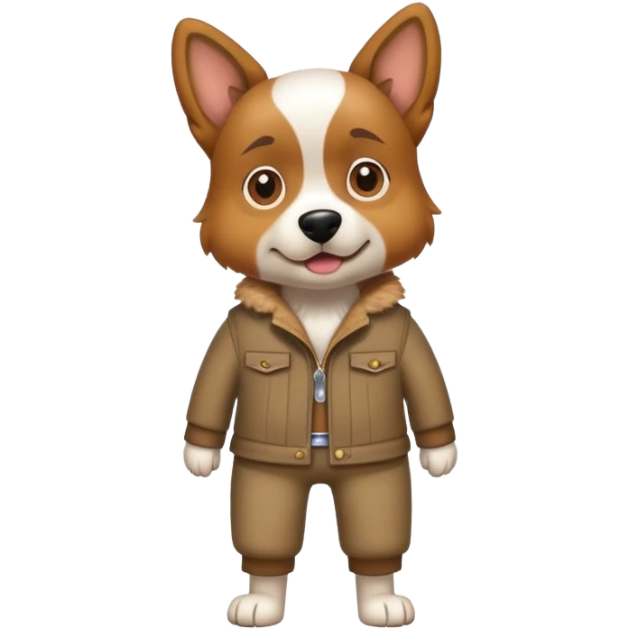 dog in pants emoji