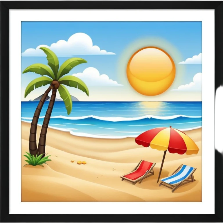 Beach emoji