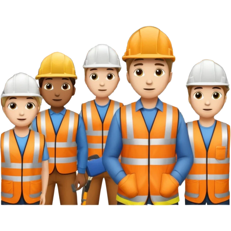 group of railway engineers emoji