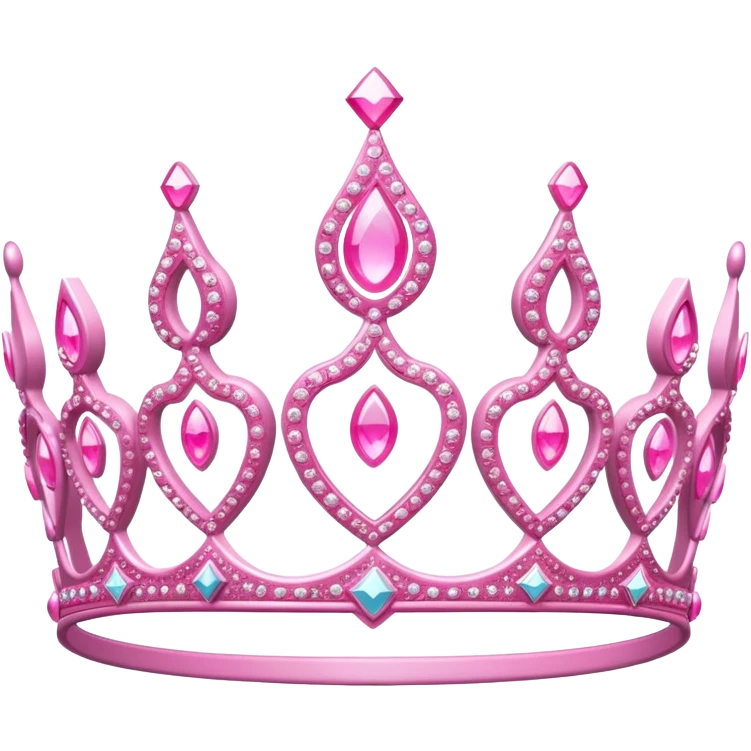 Pink tiara emoji