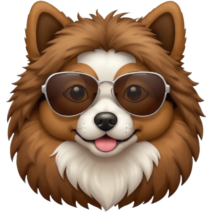 Dog with sunglasses  emoji