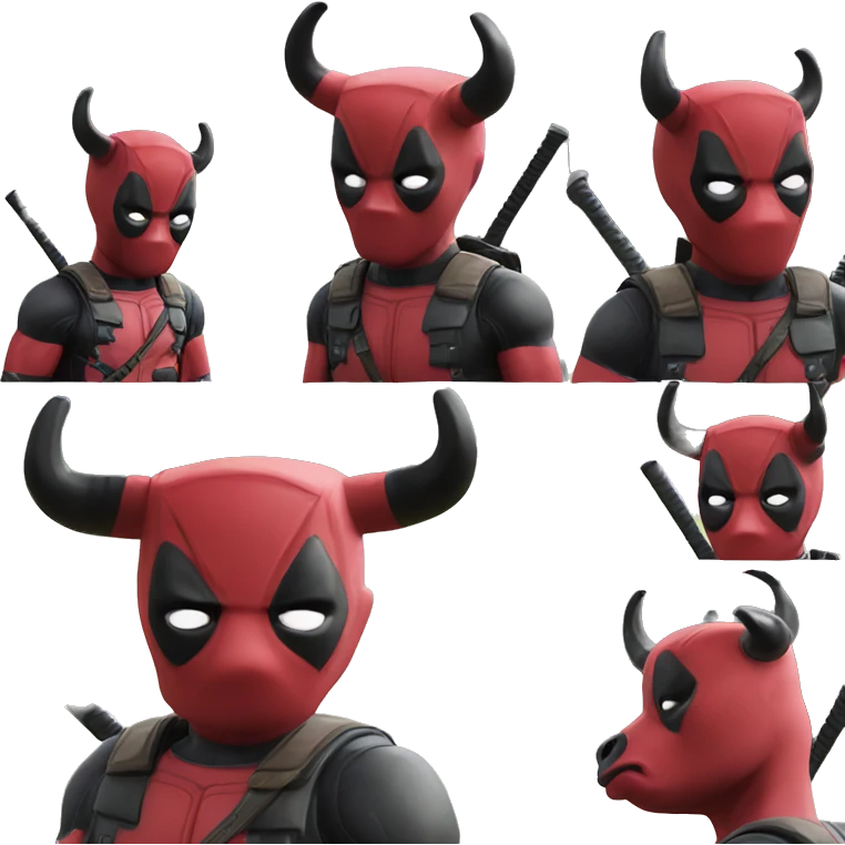 Deadpool cow emoji