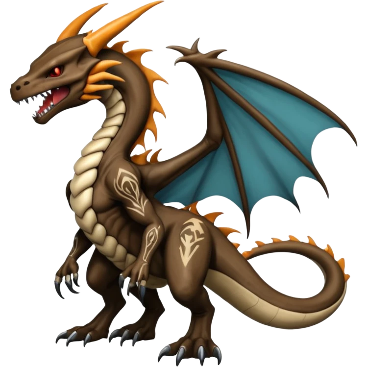  Venom-Marowak-Charizard-Xenomorph-hybrid-fantasy-creature (full body) with tribal tattoos emoji