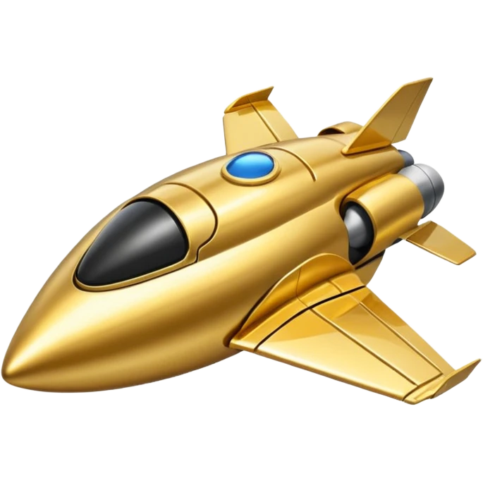 gold spacecraft emoji