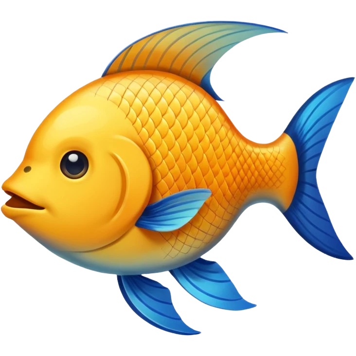 curved fish emoji