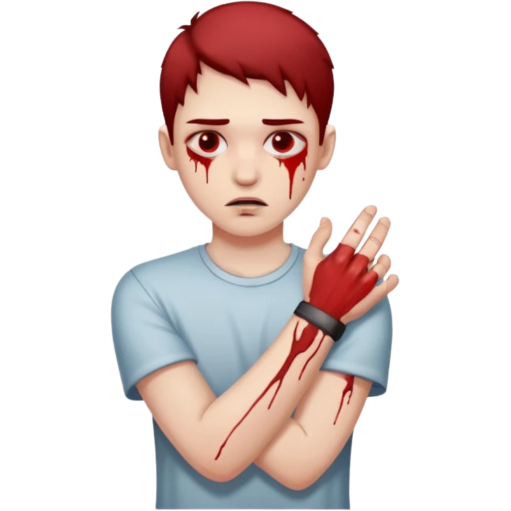 slitting my wrist emoji